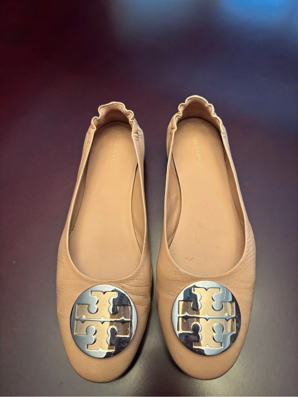 Tory Burch Logo Ballet Flats